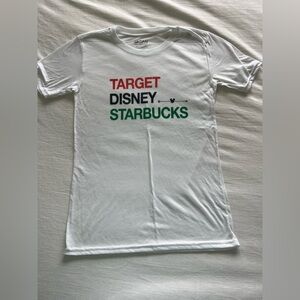 NWOT Disney Target Starbucks T-shirt Size Small
